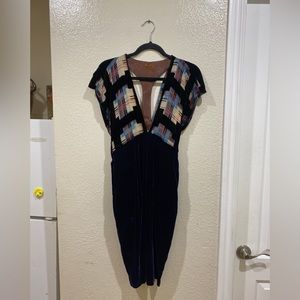 Vintage Jean Paul Gaultier Velvet Dress Size 6
